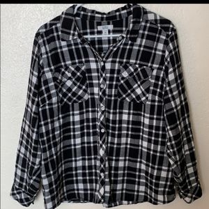 Croft 🎈& Barrow Flannel Shirt Size XXL Petite